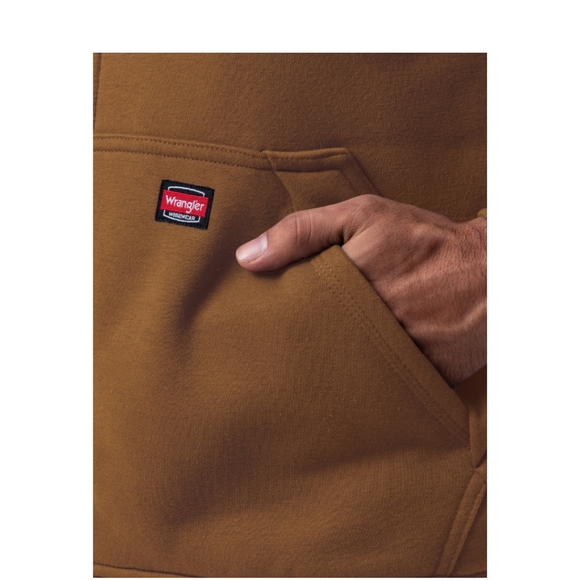 Wrangler Men's Long Sleeve Full Zip Fleece Hoodie - Picture 5 of 6